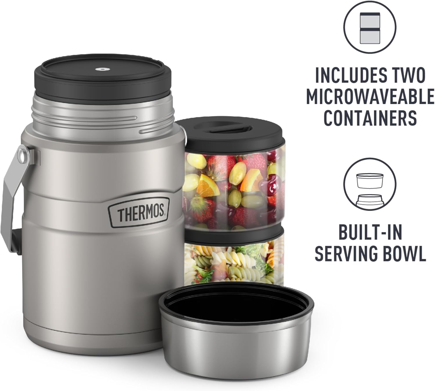47 Ounce Stainless Steel Vacuum-Insulated Food Jar G9259