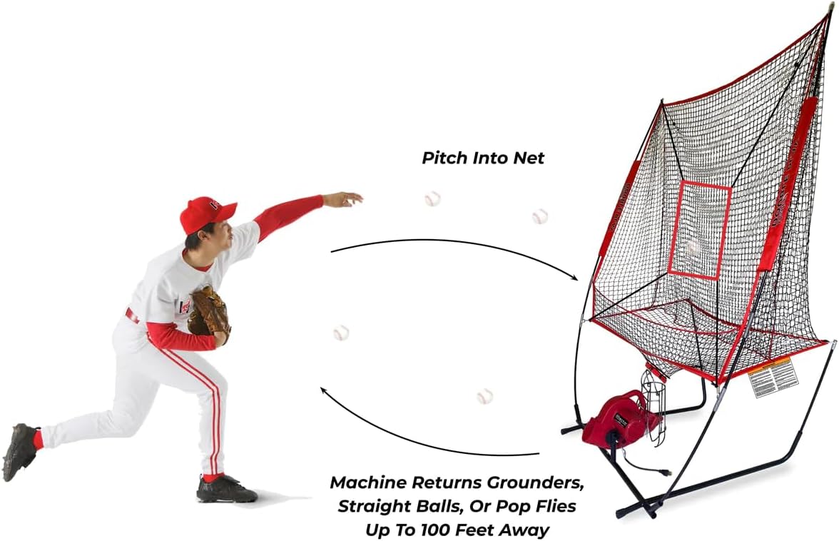 2-in-1 Baseball Pitching Machine C97016