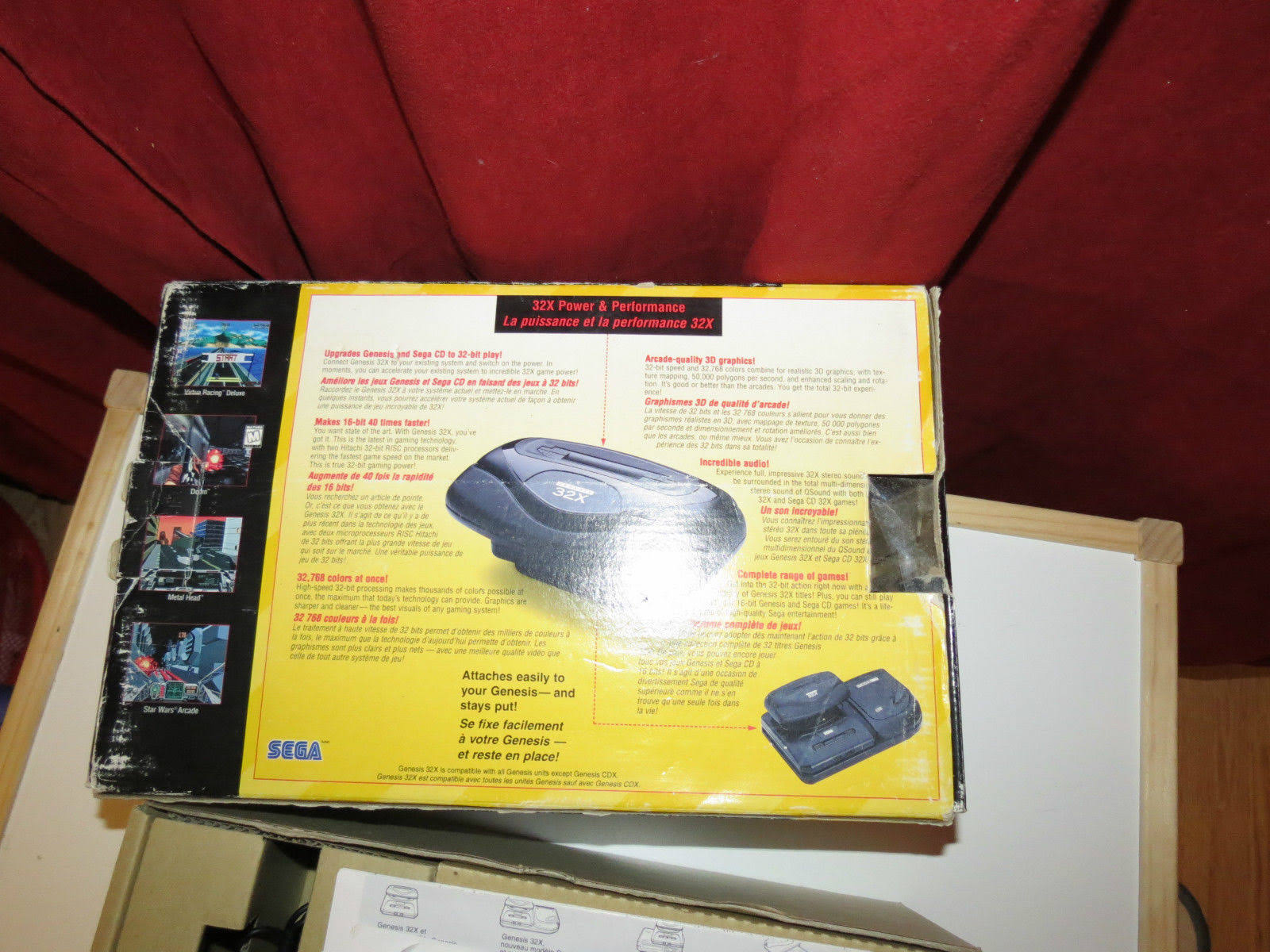 Sega Genesis 32x System Console with Power Supply and Link Cable Z44298