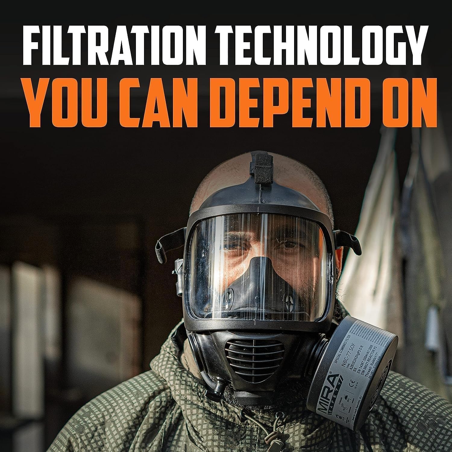 Single 40mm CBRN Gas Mask Filter L2236