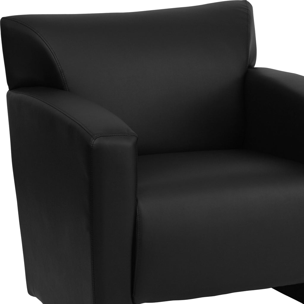 Black LeatherSoft Chair V7701