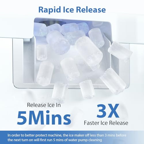 Silver Nugget Ice Maker Countertop, 55lbs/Day, Self-Cleaning F878239