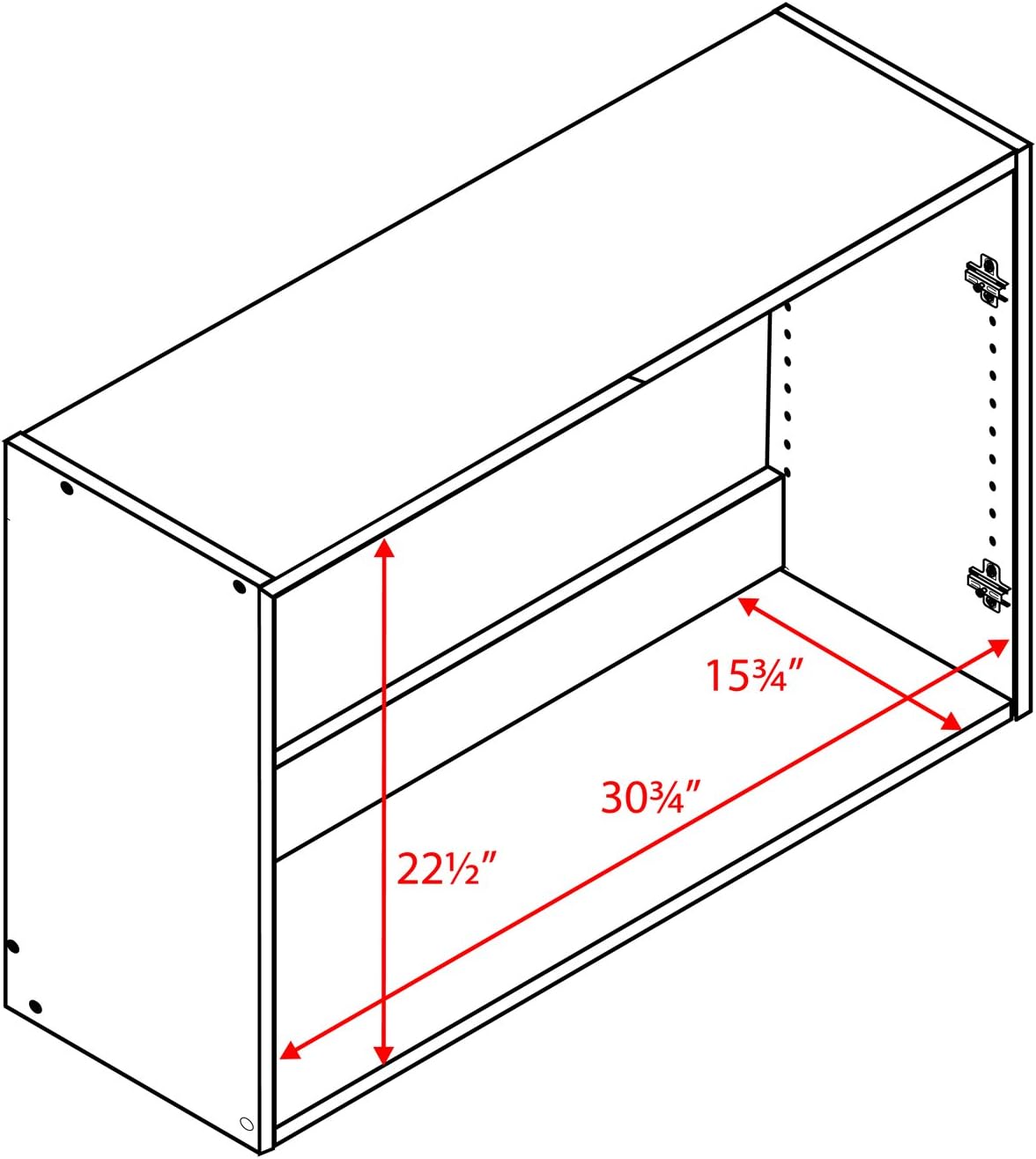Wall Mount and Freestanding Storage Cabinets Bundle (2 Pieces) V815