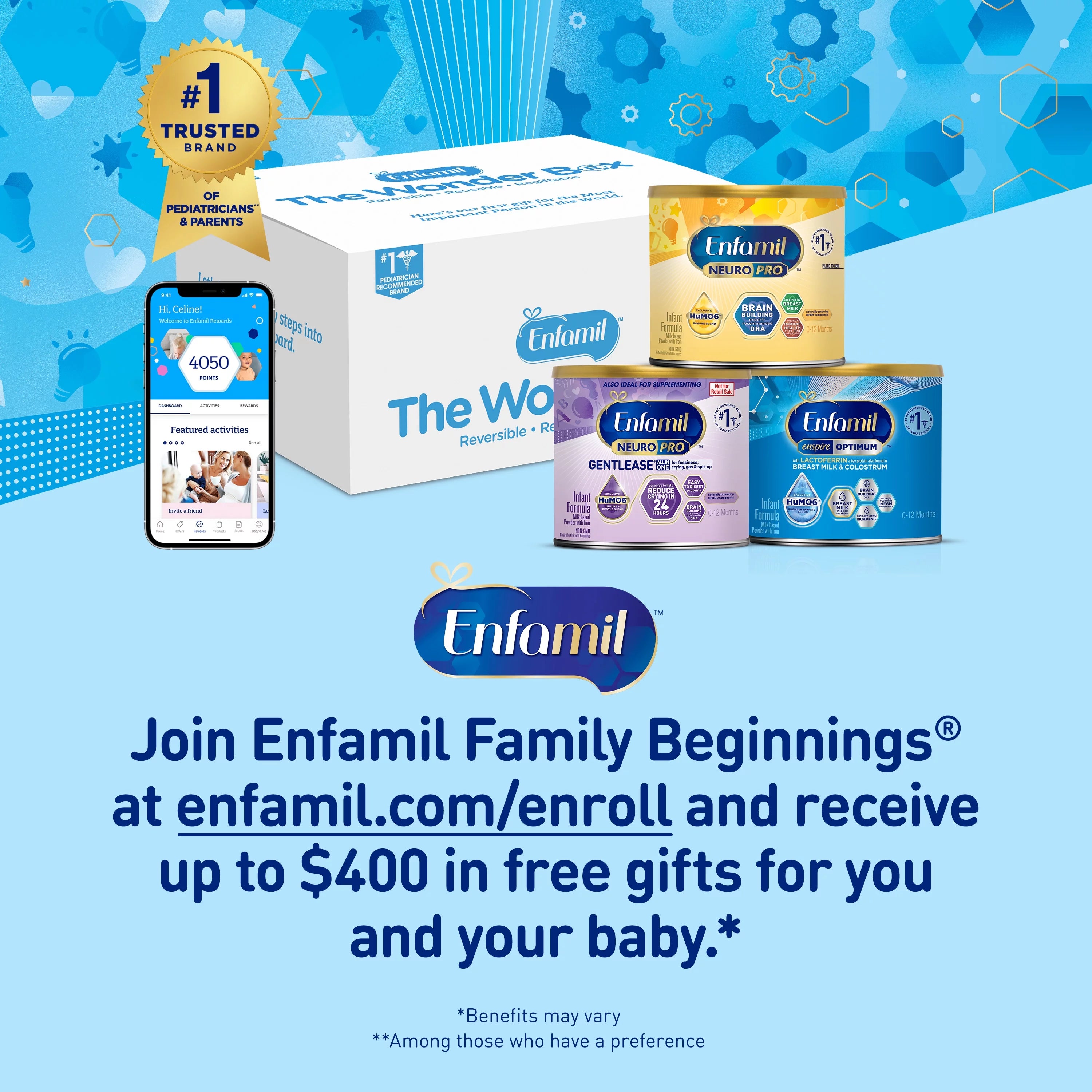 30.4 Oz Baby Formula, 4 Boxes D5515