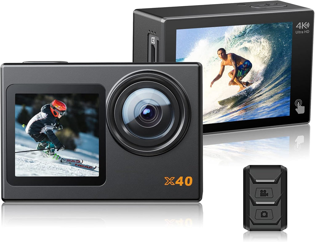 4K Waterproof Action Camera with 2 Batteries W9931