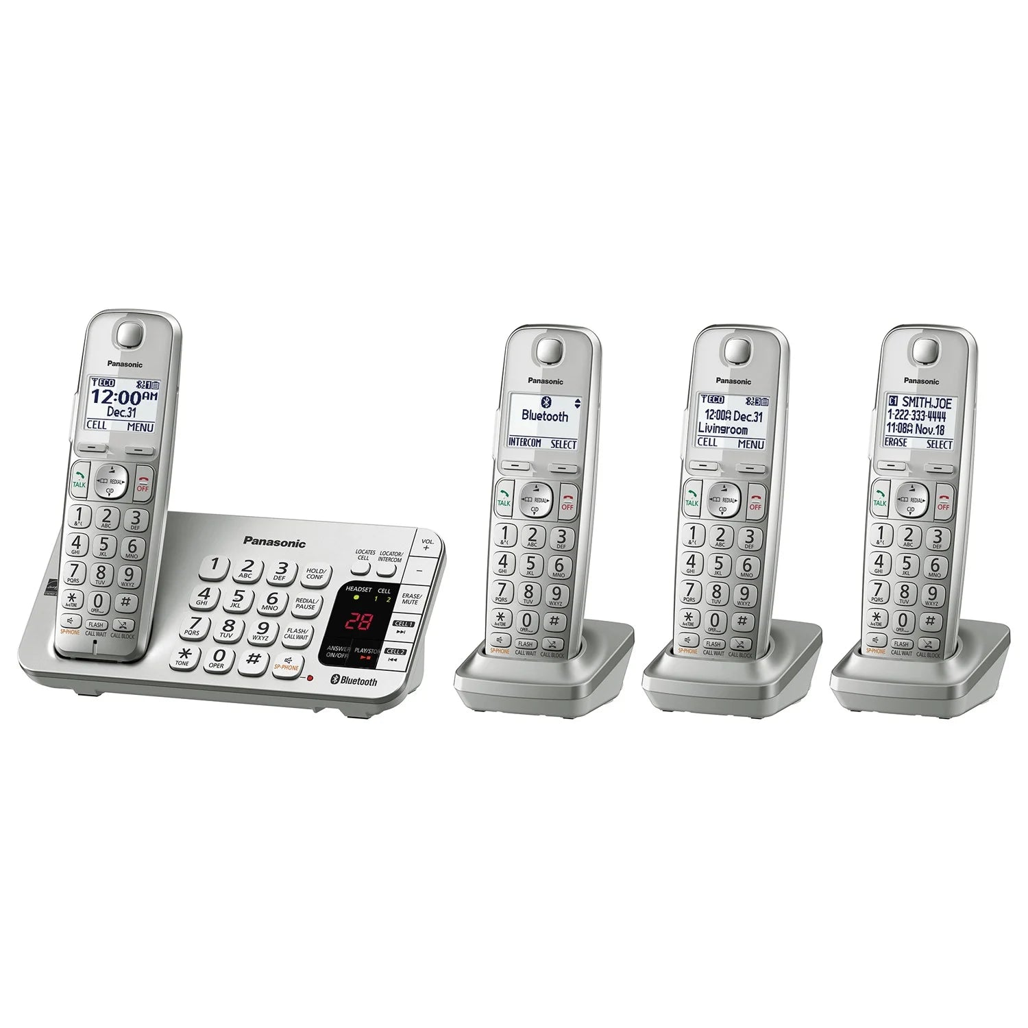 Cordless Phone System 4-Handset E143755