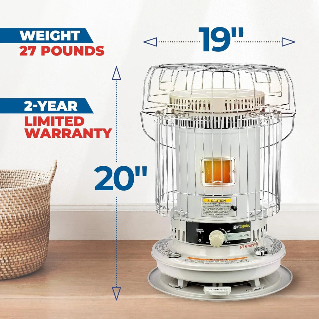 White Portable Kerosene Heater Y205