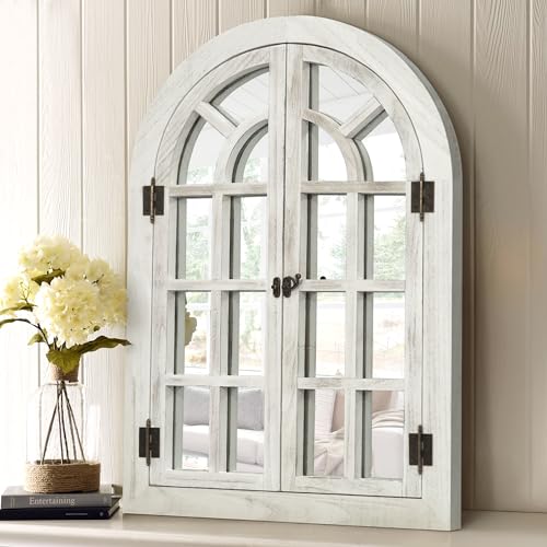 Arched Wall Mirror Wood Frame W44527