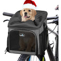 Dog Bike Basket Carrier Pet Bicycle Front Carrier Foldable Removable C155264