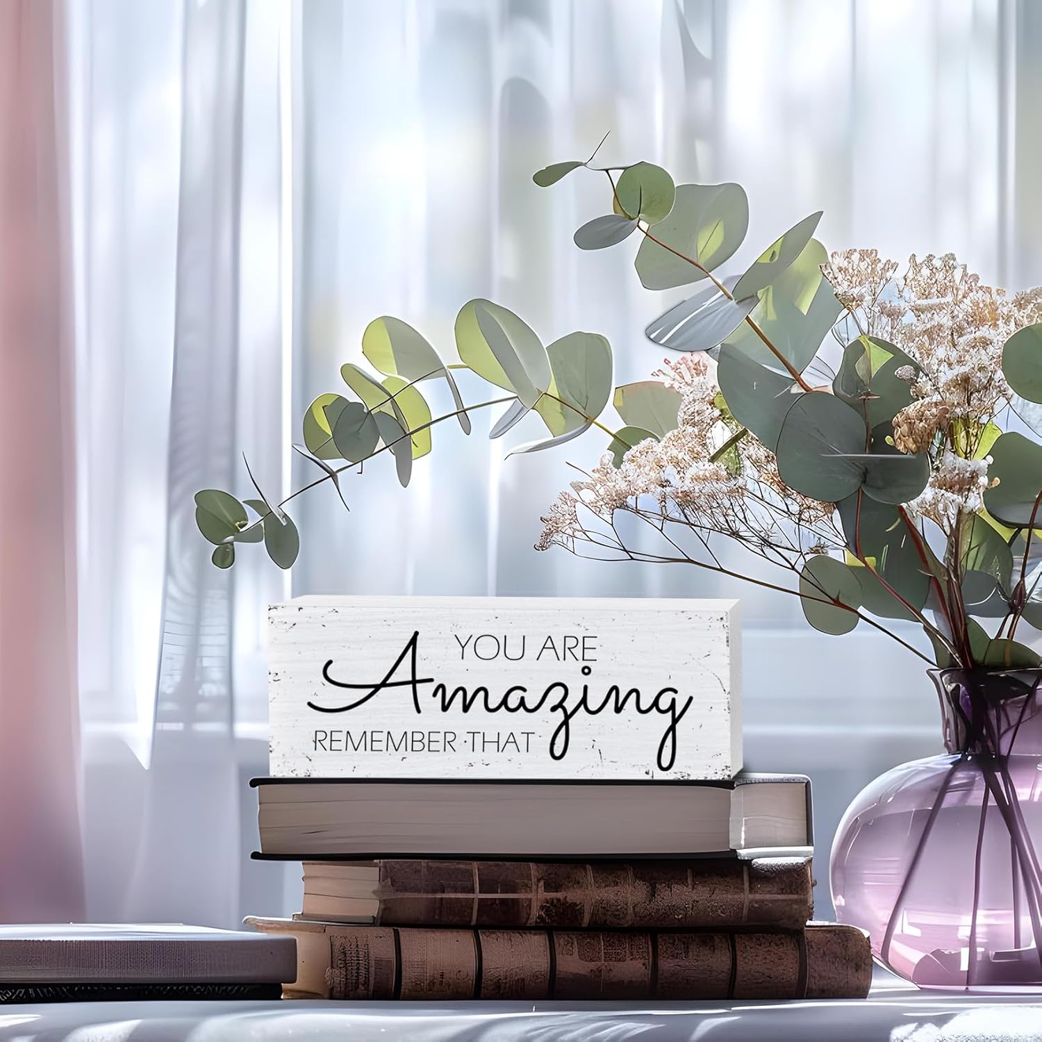 Wooden Sign 8x3x0.6 Inches X267