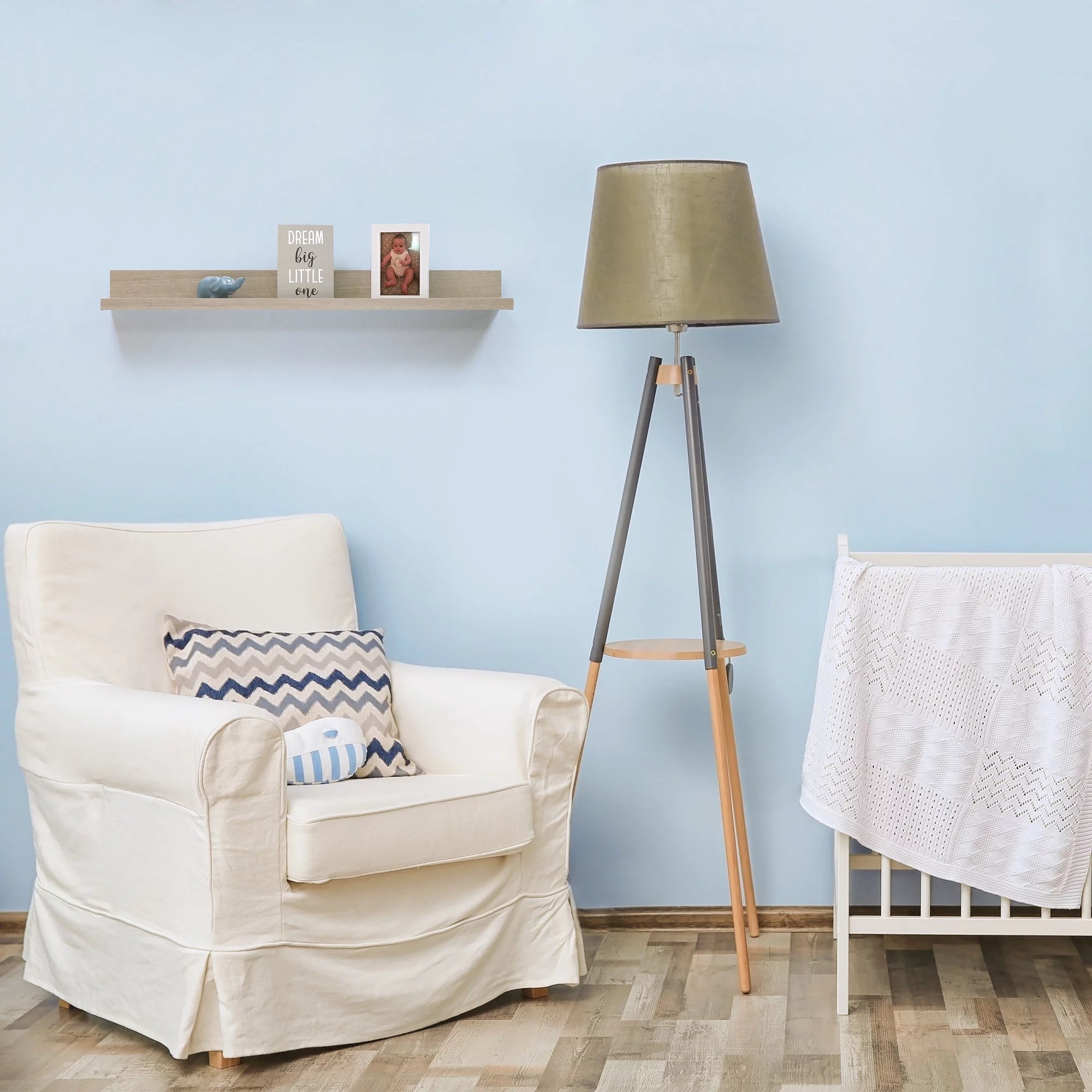 Rectangle Wood Floating Shelf, Driftwood J86533