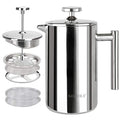 34oz Stainless Steel French Press Coffee Maker E846765
