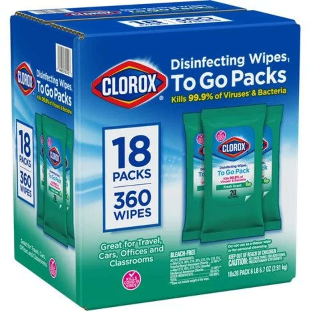 20 Count Pack of 18 Disinfecting Wipes O82758