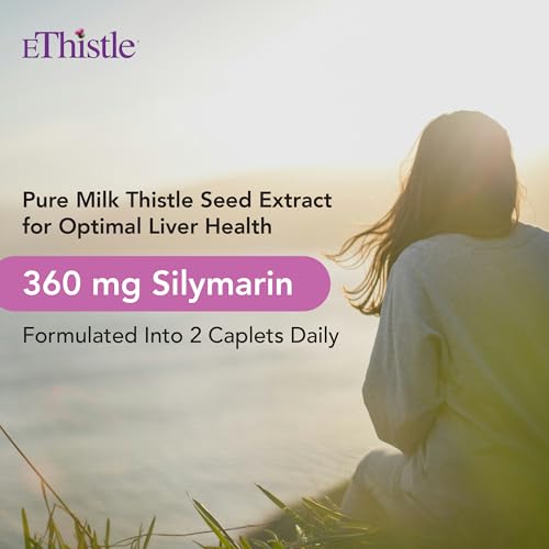 Milk Thistle & Vitamin E Dietary Supplement Caplets 180 Count K2760
