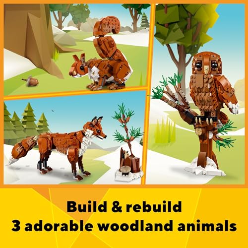 Red Fox Forest Animals Building Toy V515940