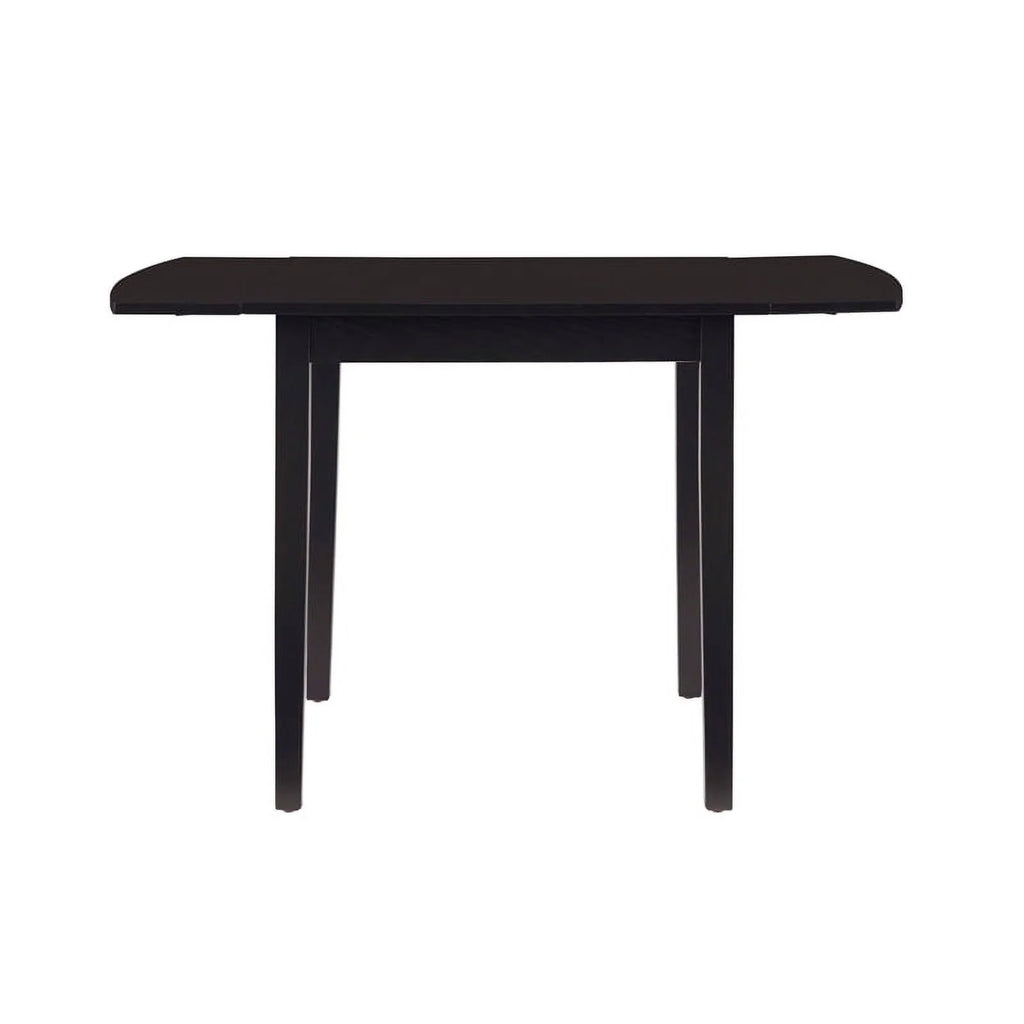 Black Wood Square Drop Leaf Table U19330