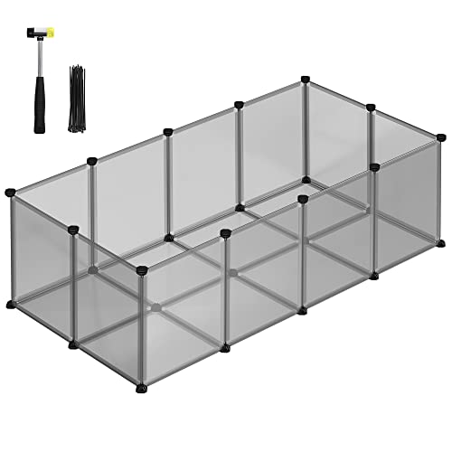White 56.3 x 28.7 x 18.1 Inches Plastic Pet Playpen D33079