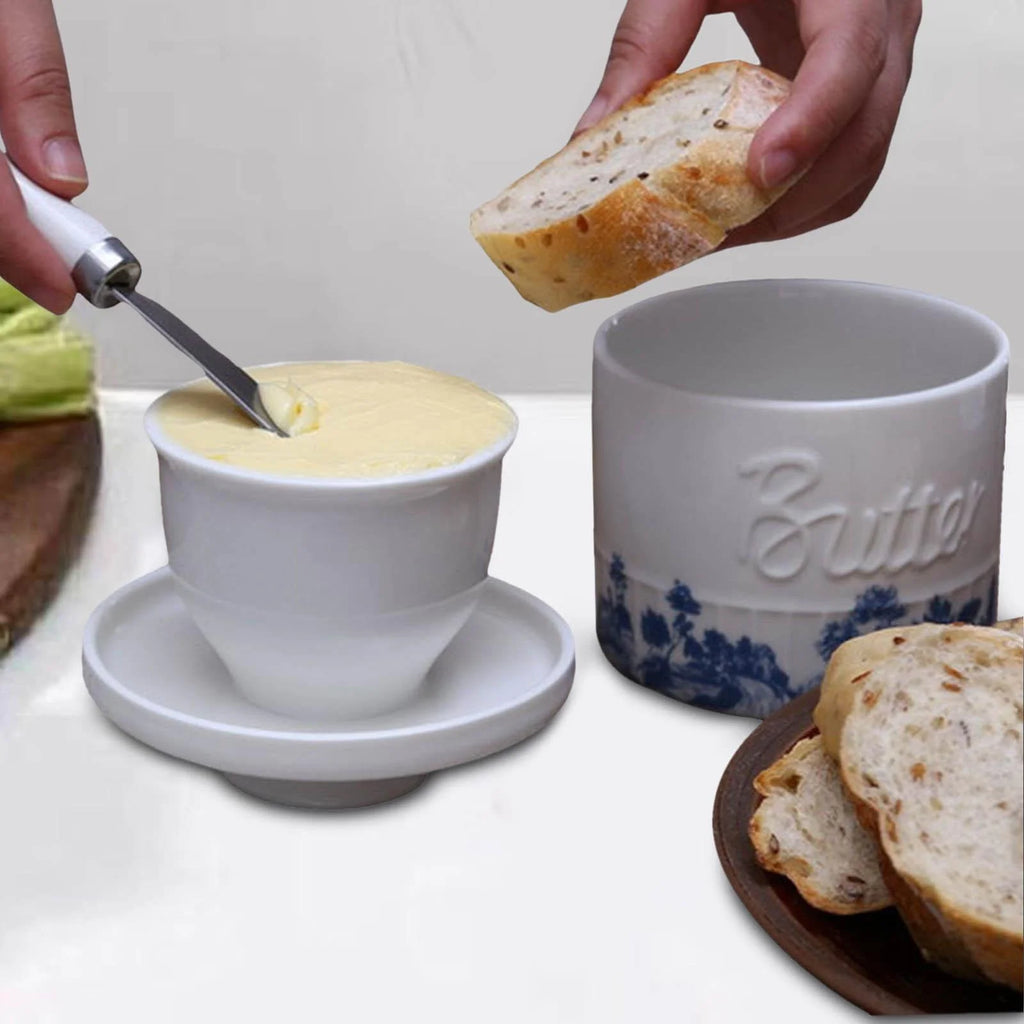 Butter Crock with Lid Butter Keeper Butter Container French Butter Dish U232