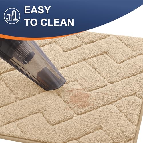 Grey 30x20 Non-Slip Washable Microfiber Dog Door Mat L967108