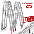 7.5ft Aluminum Folding ATV Ramps with Removable Support Legs, 2pcs Z48518