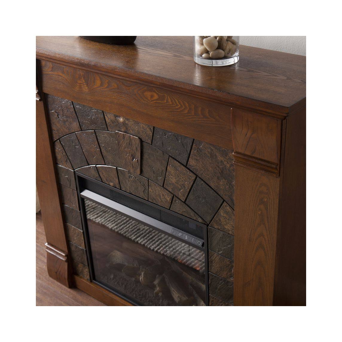 Salem Antique Oak Electric Fireplace M4796