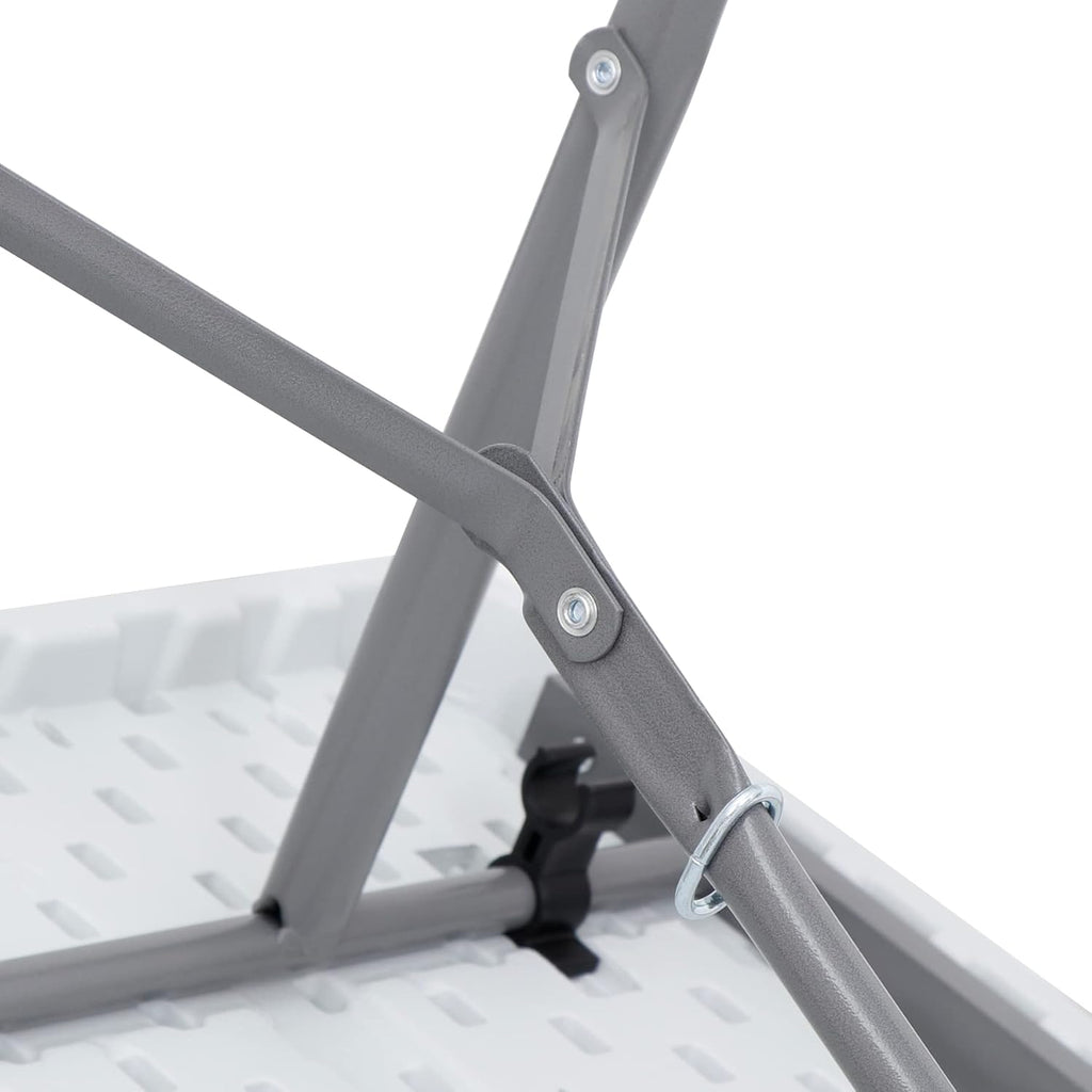 White 8ft Portable Folding Plastic Table S37965