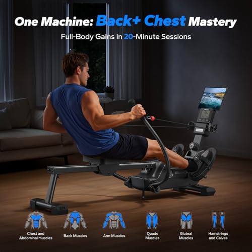 Magnetic Rowing Machine with 16-Level U194987