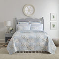 King Cotton Reversible Quilt Set with Matching Shams C838810