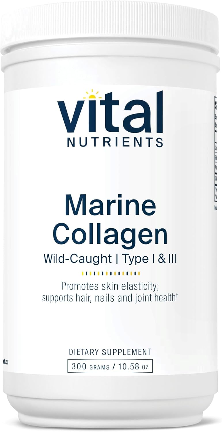 Unflavored Marine Collagen Powder Supplement 60 Capsules B390