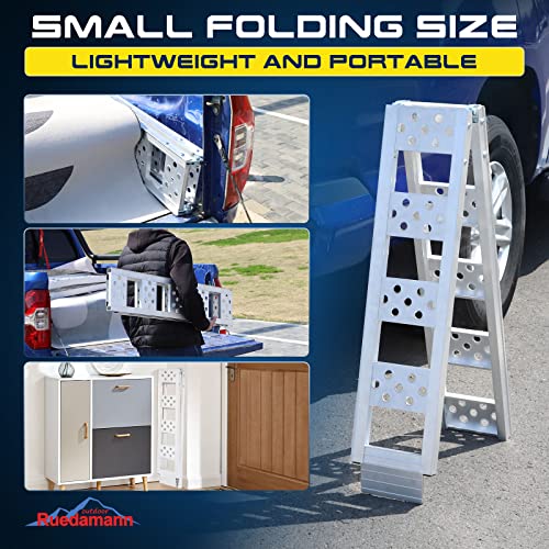 6'L x 8.1" W 440 lbs Capacity Aluminum Folding Loading Ramp C643