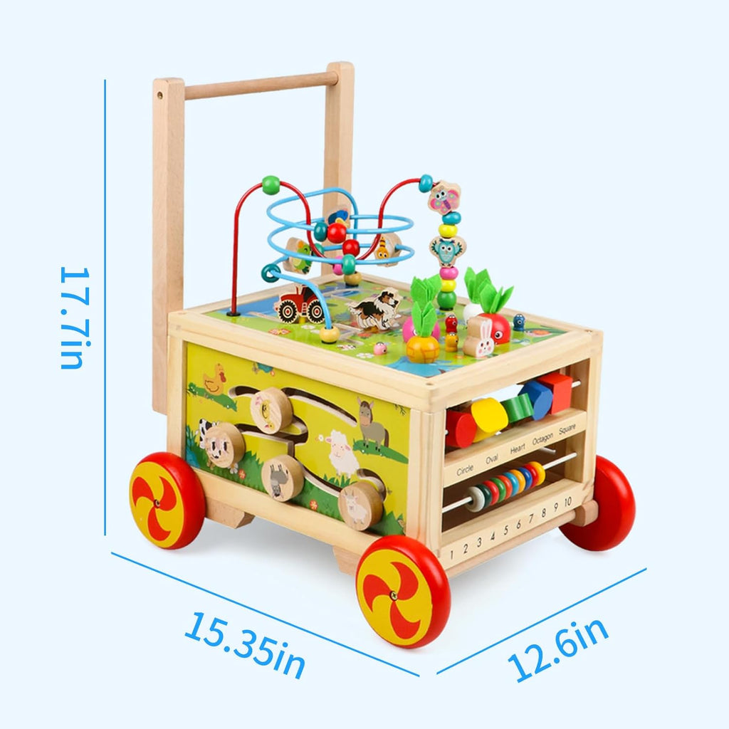 Wooden Activity Cube 7-in-1 Montessori Educational Toy A325