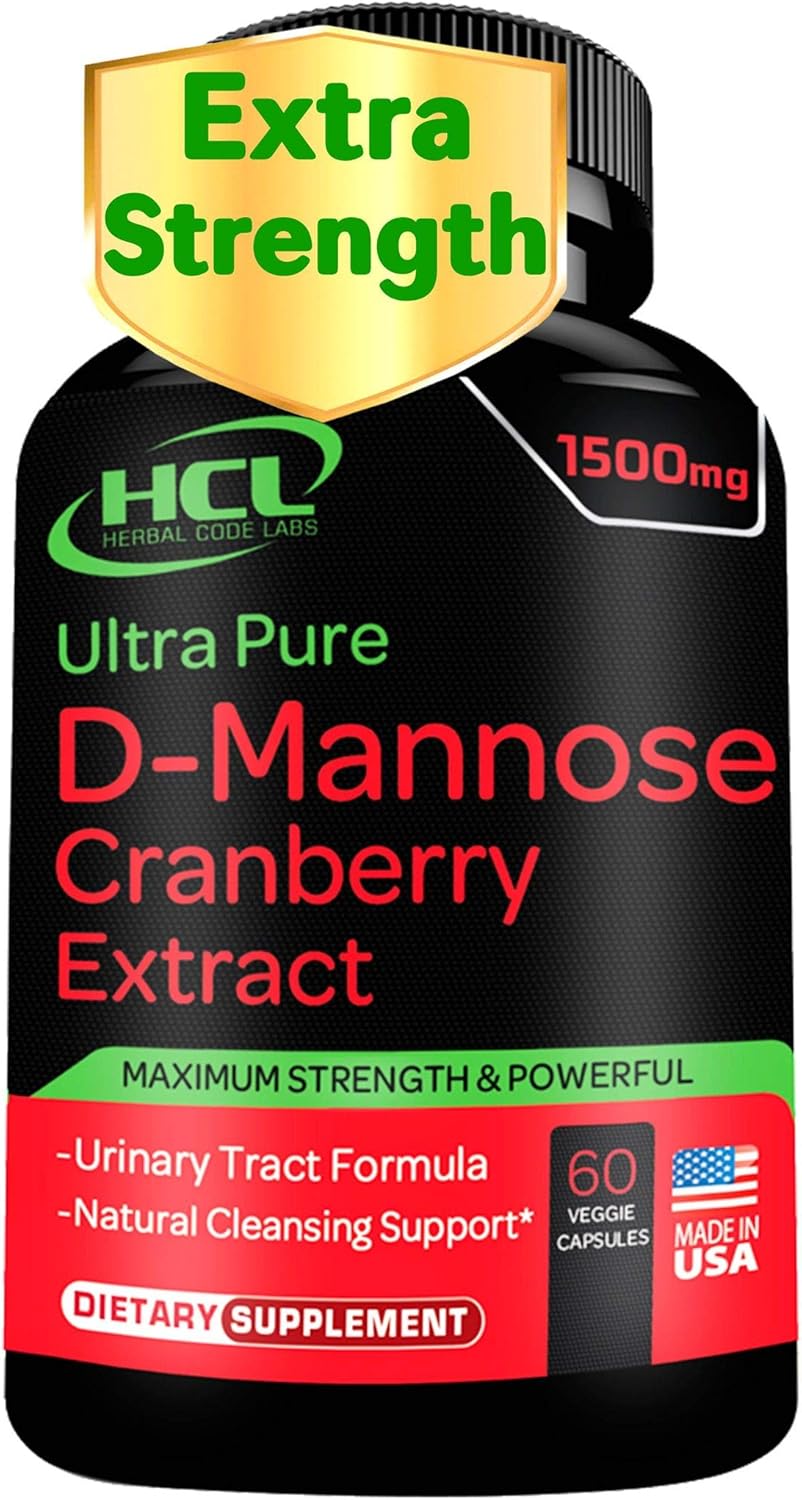 D-Mannose with Cranberry Extract Capsules 1500mg U77667
