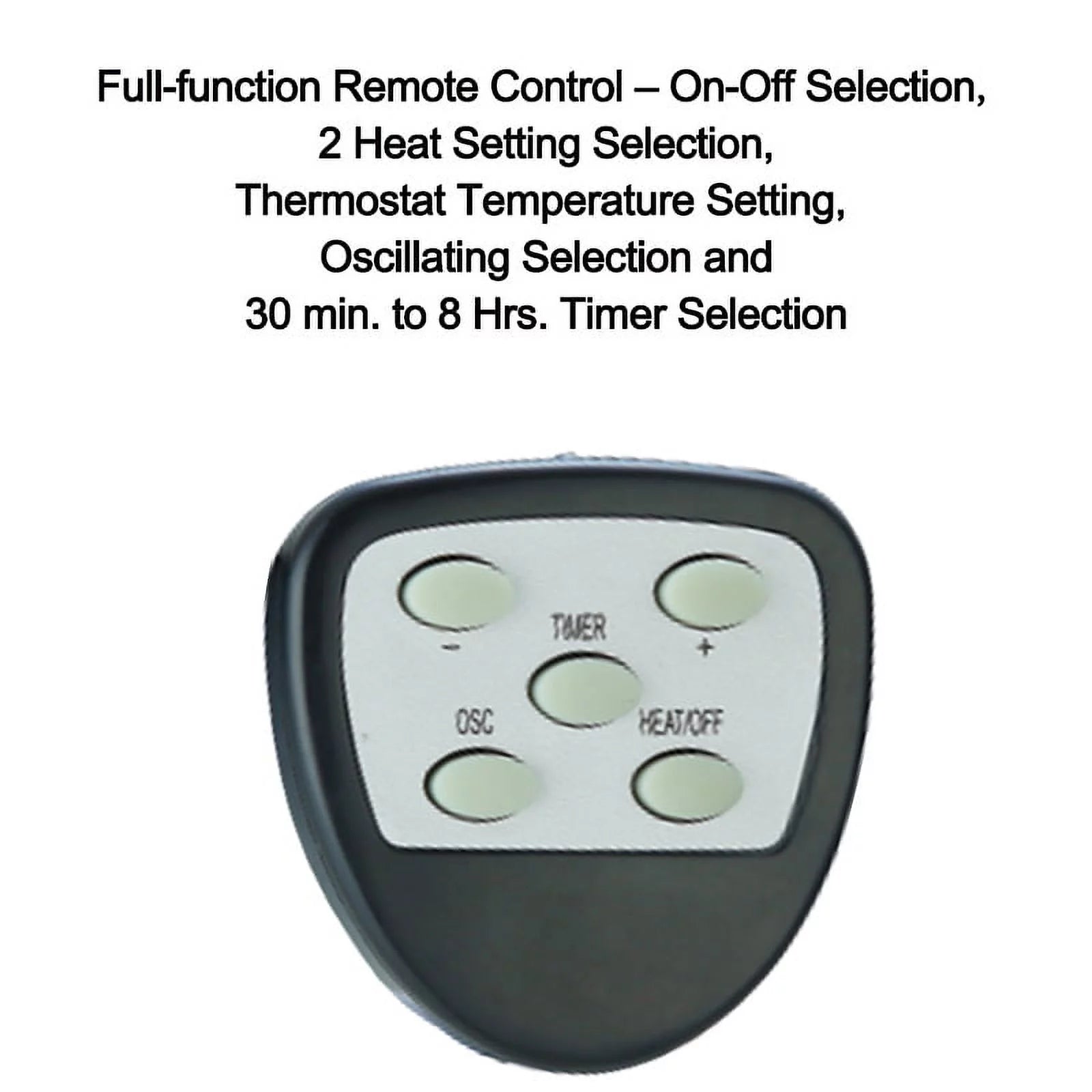 14" Adjustable Oscillating Pedestal Heater with Remote Control I77847