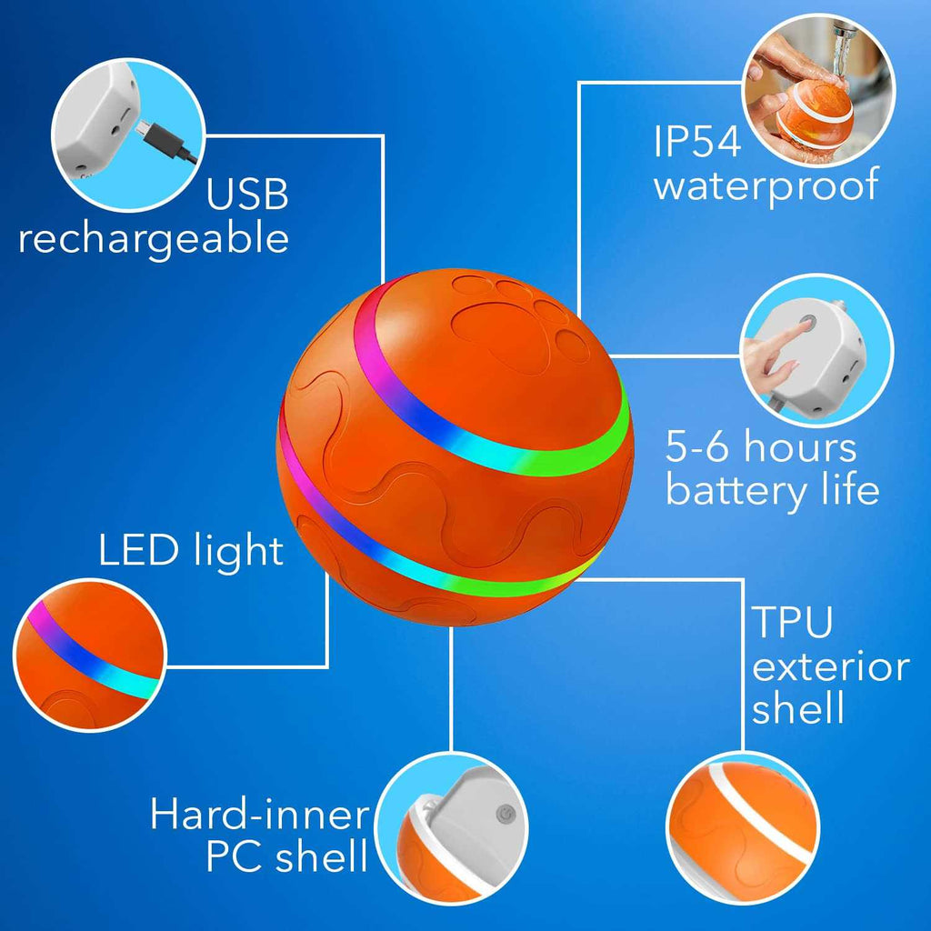 Interactive Dog Toy Ball with Remote Control V2728