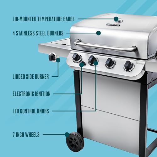 Stainless Steel 4-Burner Propane Gas Grill M557369