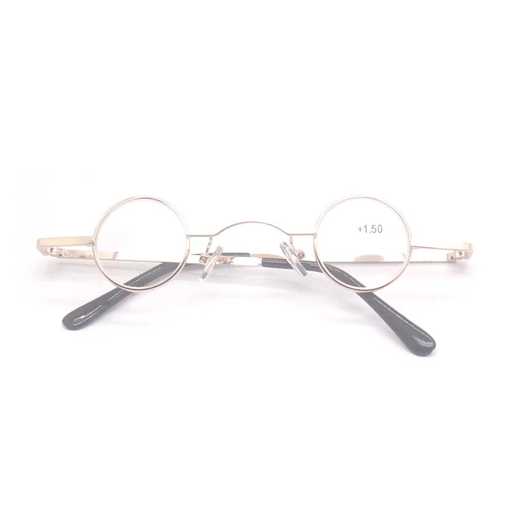 3 Pairs Small Round Metal Reading Glasses C623