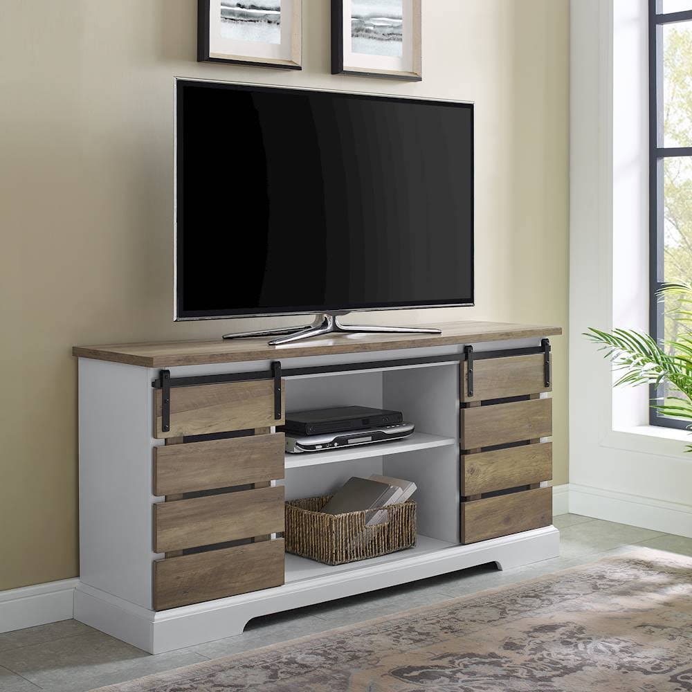 Rustic Farmhouse TV Stand Cabinet U13852