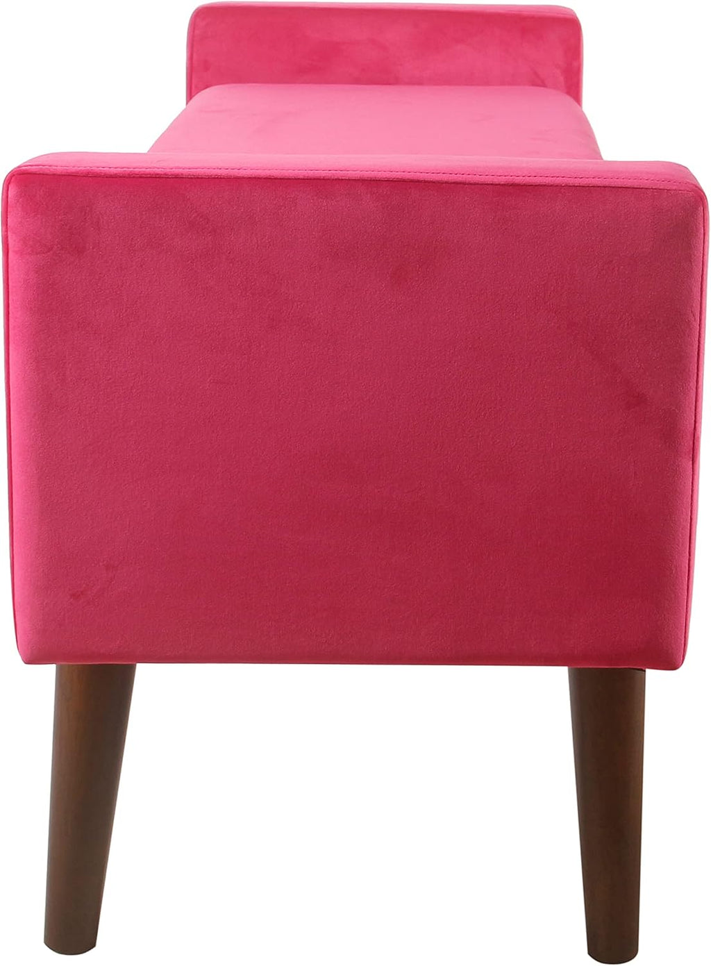 Pink Velvet Storage Ottoman Bench N9902