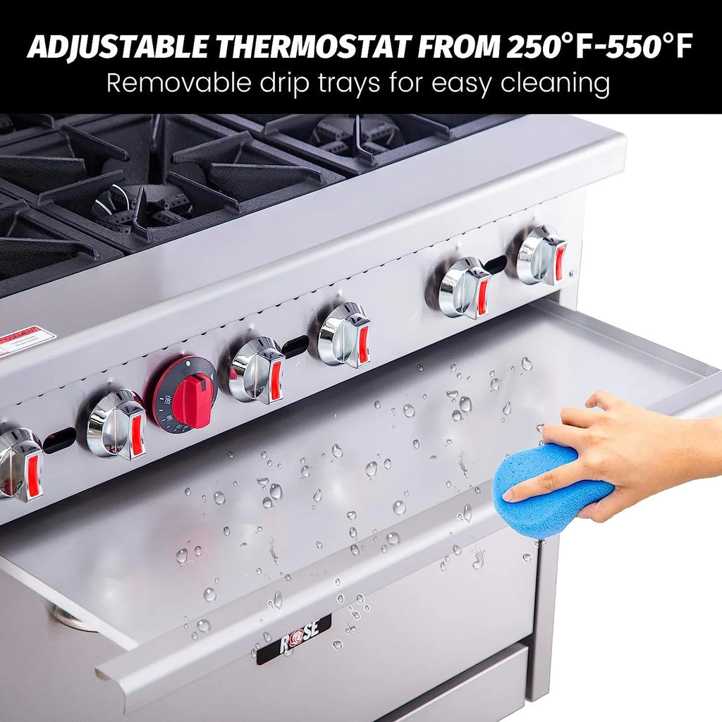 36" Gas Range Stove With 6 Burners T558486