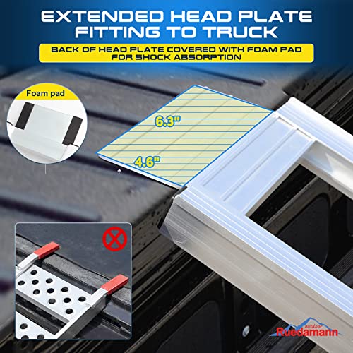 6'L x 8.1" W 440 lbs Capacity Aluminum Folding Loading Ramp C643