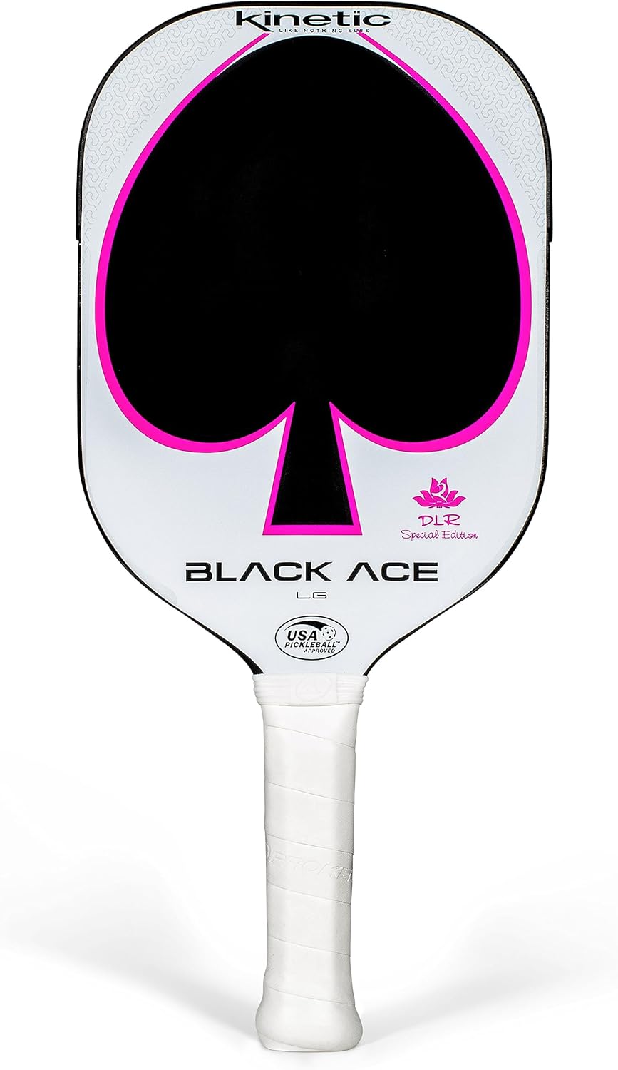 Black Ace LG Pickleball Paddle with Carbon Fiber Face G455