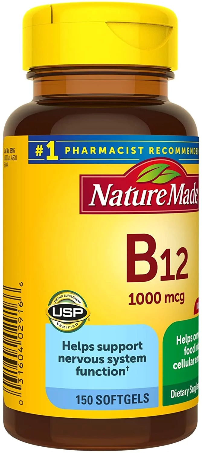 150 Count Vitamin B12 1000 mcg Softgels E122497