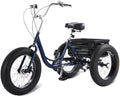Fat Tire Adult Tricycle, Heavy-Duty 450lb All-Terrain 3-Wheel Bike, 7-Speed, XL Cargo Basket, Dual Disc Brakes M190113