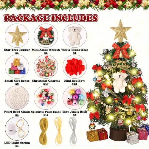 12 Inch Mini Artificial Christmas Tree with Light C792