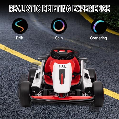 24V Electric Drift Kart with 2X200W Motor, 7AH Battery V78145