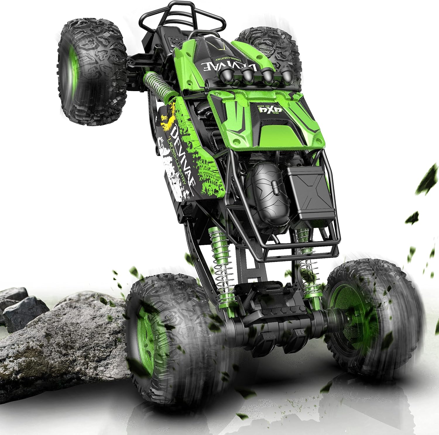 1:12 4WD 2.4GHz Remote Control Monster Truck with 2 Batteries B4566