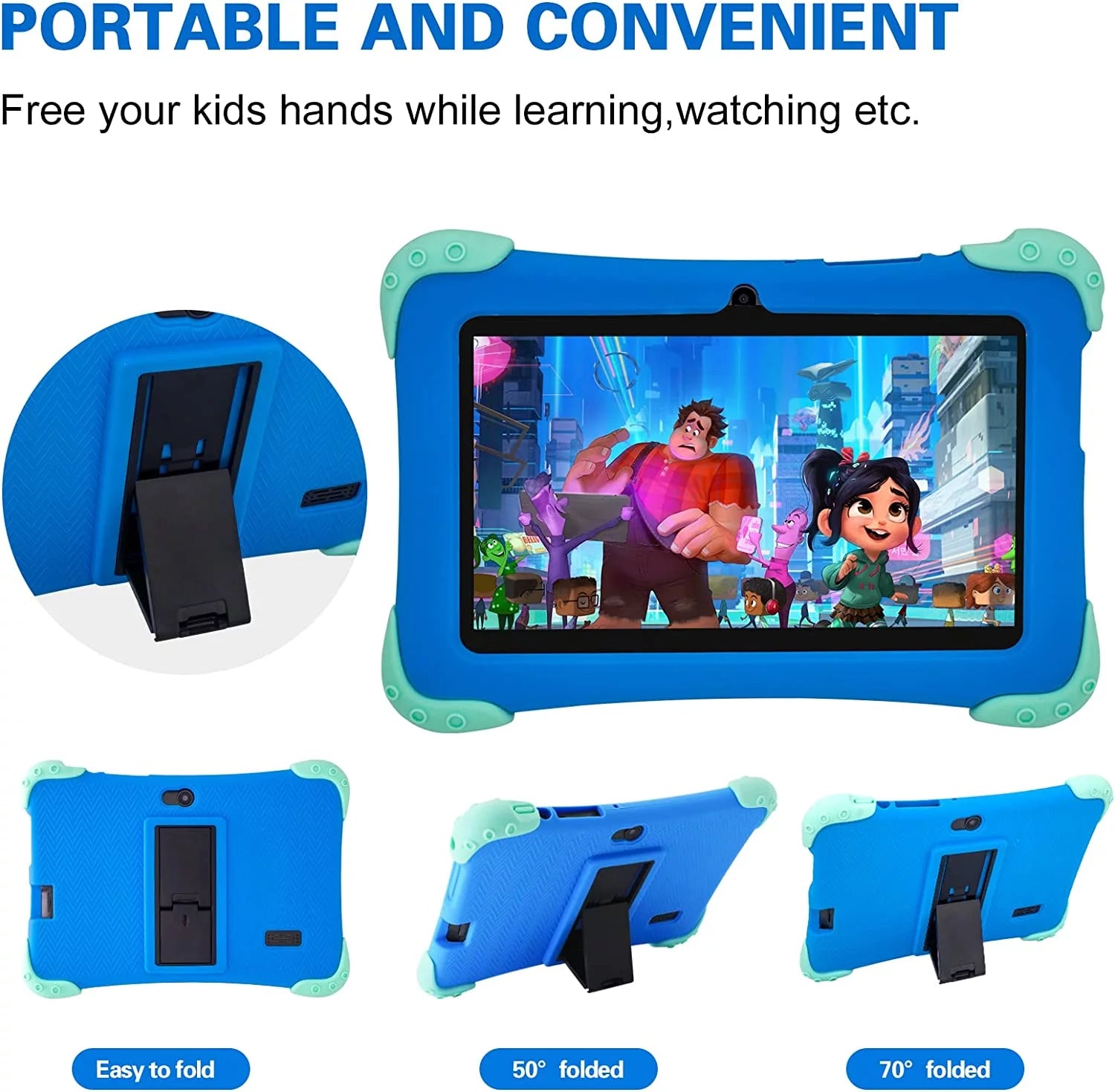 7 inch Android Kids Tablet with Blue Case H27177