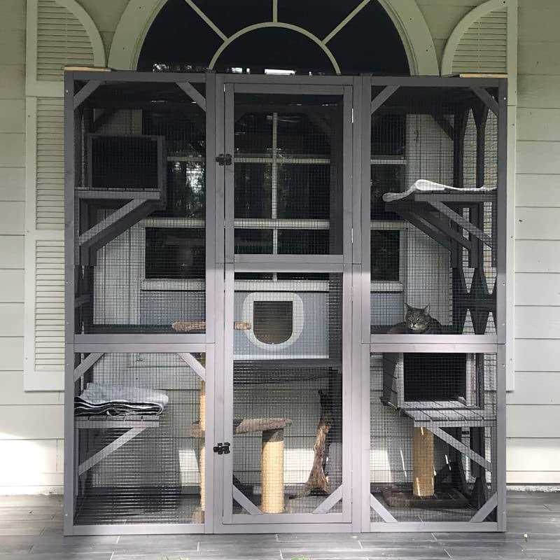 Large Cat House Outdoor Cat Enclosure T89408