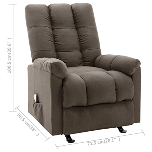 Taupe Fabric Recliner Chair K80776