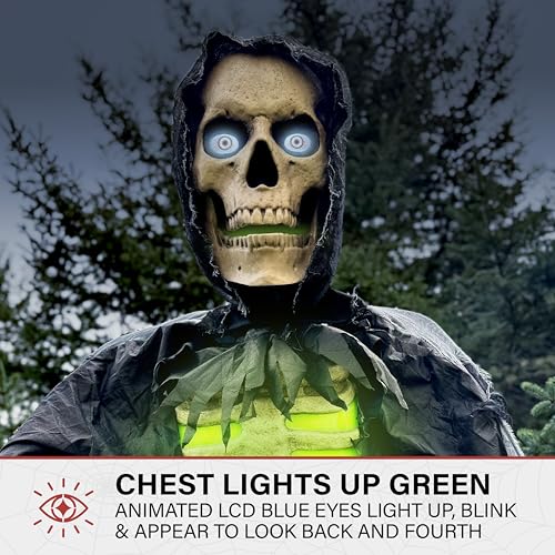 7.5-Ft. Tall Motion-Activated Animatronic with Sound Effects and Lights S101